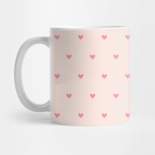 Mini Pink Heart Pattern Mug